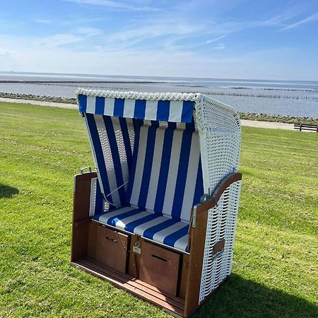 Fewo Schroeder - Bude 63A - Mit Strandkorb Am Meer - Inklusive Bettwaesche Und Handtuecher Westerdeichstrich Bagian luar foto