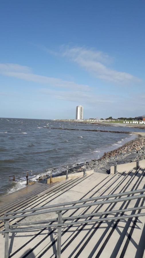 Fewo Schroeder - Bude 63A - Mit Strandkorb Am Meer - Inklusive Bettwaesche Und Handtuecher Westerdeichstrich Bagian luar foto