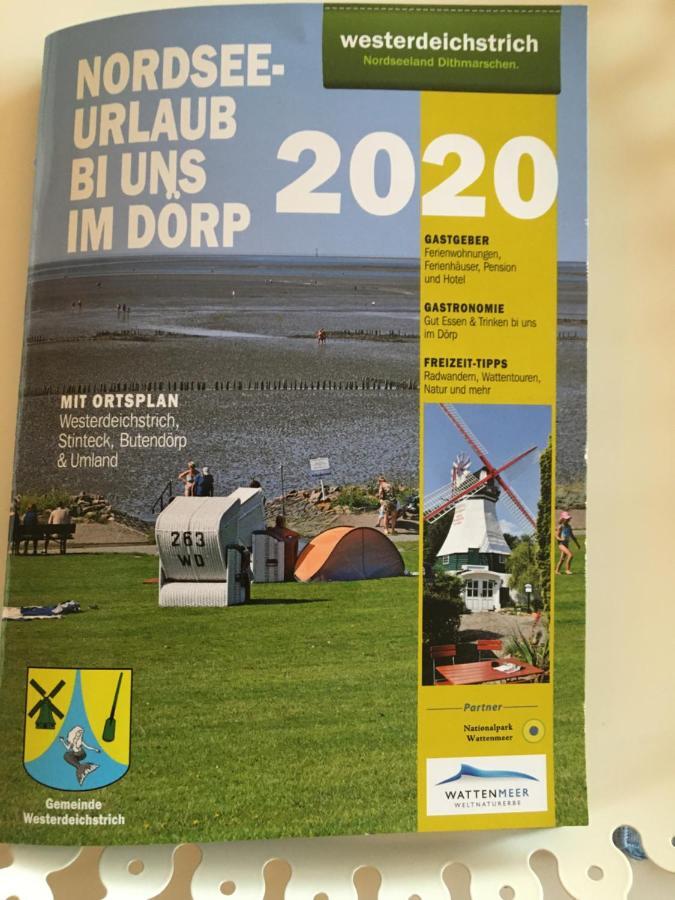 Fewo Schroeder - Bude 63A - Mit Strandkorb Am Meer - Inklusive Bettwaesche Und Handtuecher Westerdeichstrich Bagian luar foto